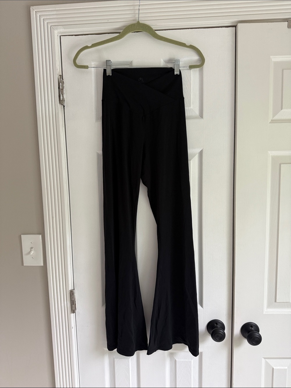 Women's  Seamless Flare Pants with cross at waist